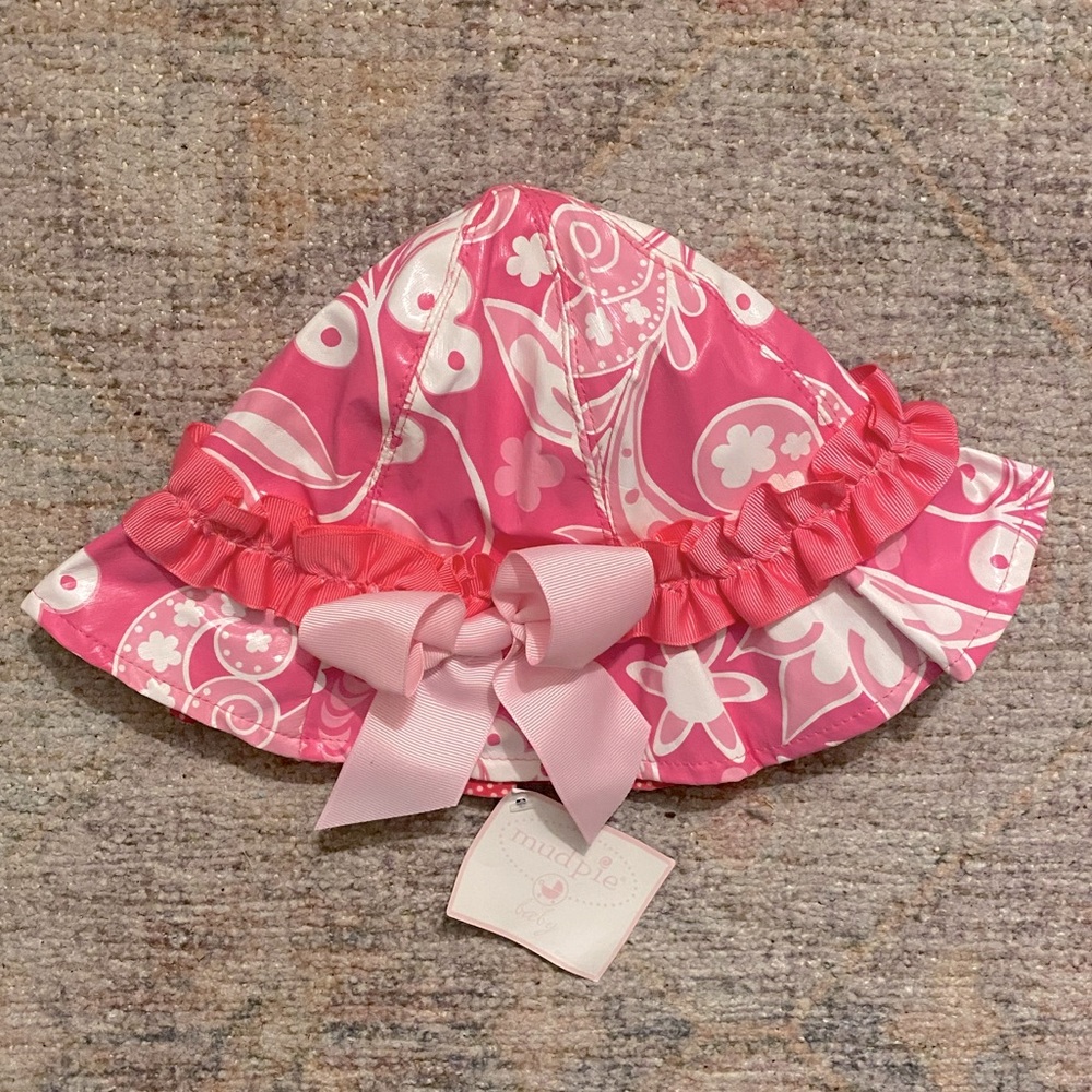 NWT!! Mudpie Princess Rain Hat